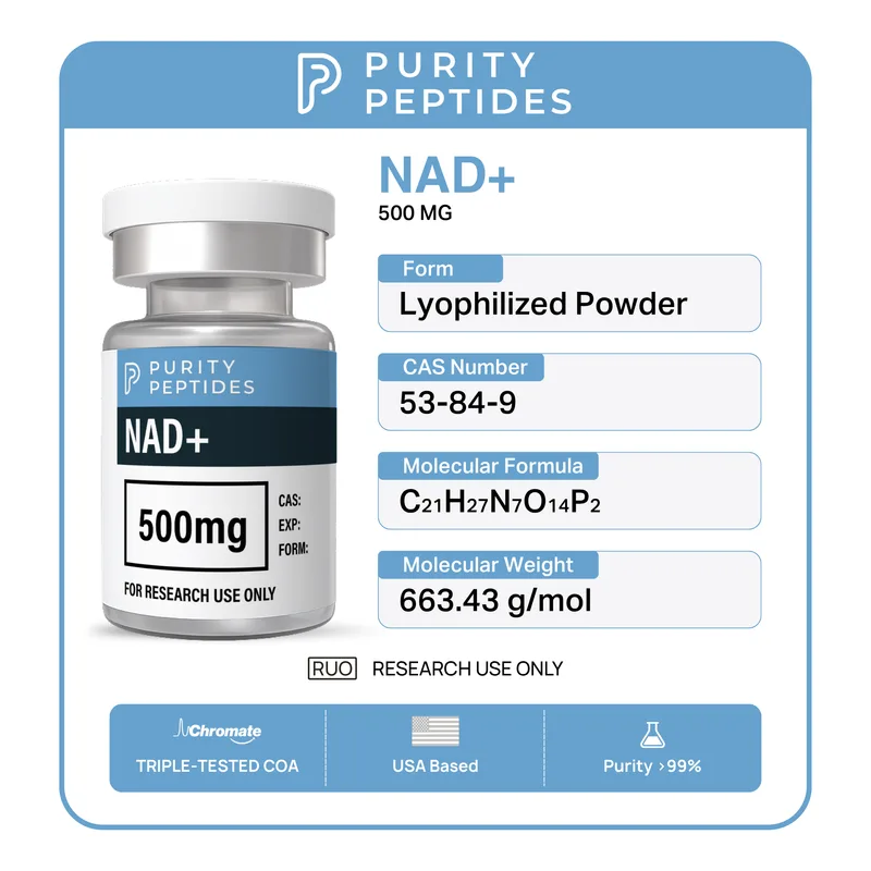 NAD+ (Adjusted pH) 500mg secondary view